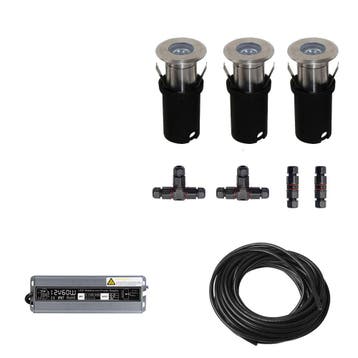 3x LED inbouw spot - 12V - 3 watt - 51mm - complete set, Ophalen of Verzenden, Nieuw