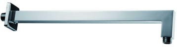 Luxe douche-arm vierkant muurbevestiging 40cm chroom, Verzenden, Nieuw