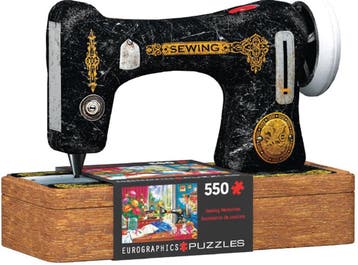 Sewing Machine Tin Puzzel (550 stukjes) | Eurographics -, Hobby en Vrije tijd, Denksport en Puzzels, Verzenden, Nieuw