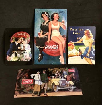 Collectie merkartikelen - Reclameartikelen - Coca Cola . A, Antiek en Kunst
