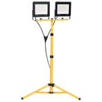 vidaXL Spotlight met statief LED 2x100 W warmwit, Verzenden, Nieuw