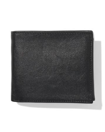 HEMA Billfold portemonnee laag leer zwart, Verzenden, Nieuw