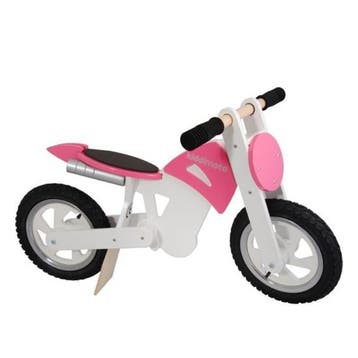 Kiddimoto Scrambler Pink White (Kinderen, Loopfietsen), Ophalen of Verzenden, Nieuw