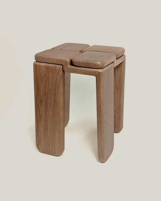 Luis Gimeno - Kruk - Ash, Antiek en Kunst, Kunst | Designobjecten