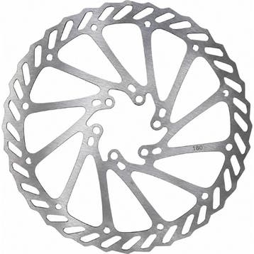 Falkx Remschijf - 180 mm - 6-bout montage - Staal - Zwart, Fietsen en Brommers, Fietsonderdelen, Ophalen of Verzenden, Nieuw, Overige typen