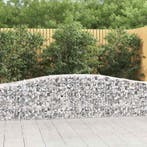vidaXL Schanskorven 20 st gewelfd 400x50x60/80 cm, 100 cm of meer, Verzenden, Nieuw, Metaal