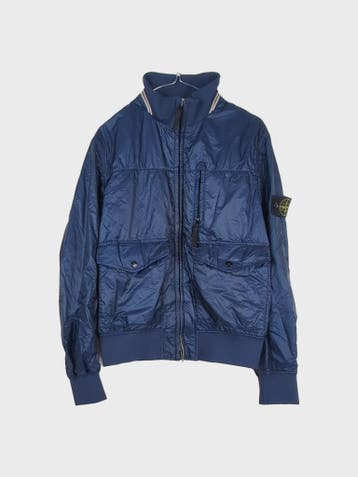 Stone Island Windbreaker Heren maat M Marineblauw, Ophalen of Verzenden, Maat 48/50 (M), Blauw, Stone Island