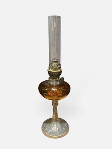 Lamp - Tin, Glas, Antiek en Kunst