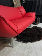 Leolux tango 3 zits ferrari rood, Huis en Inrichting, Banken | Bankstellen, Ophalen, Driepersoons, Leer, Zo goed als nieuw