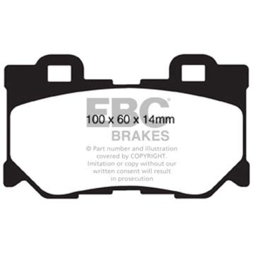 EBC 08-13 Infiniti FX50 5.0 Redstuff Rear Brake Pads, Ophalen of Verzenden, Nieuw