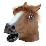 Paarden masker bruin van rubber - Dieren maskers, Verzenden, Nieuw