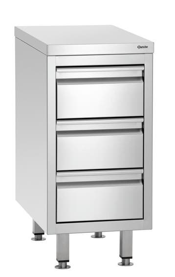Bartscher Ladenkast 700S3 | 3 Lades | GN 1/1 Formaat | RVS |, Ophalen of Verzenden, Nieuw in verpakking