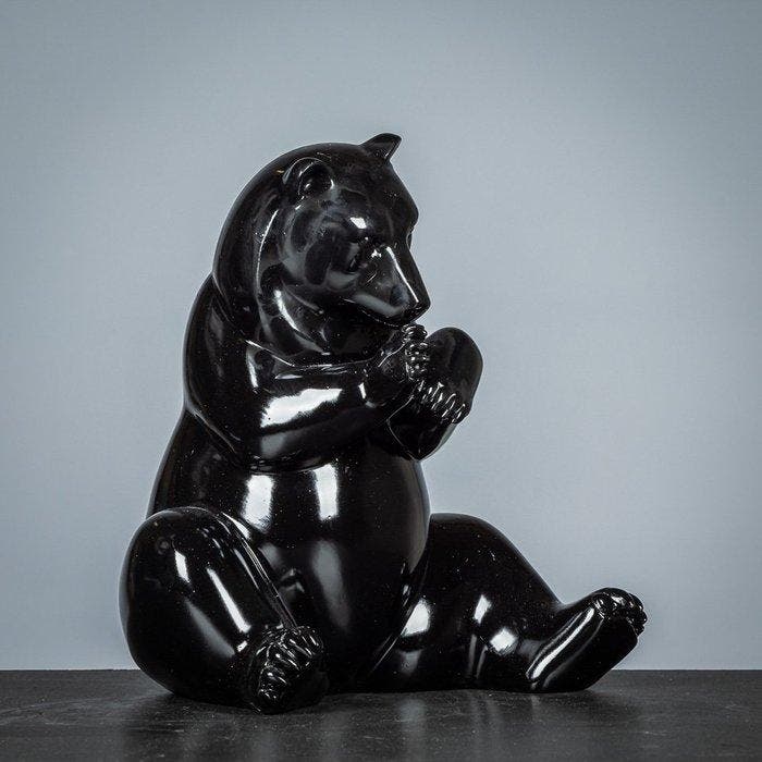 Figuur - Black beer - polystone, Antiek en Kunst, Kunst | Designobjecten
