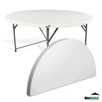 MaxxGarden Vouwtafel - Opvouwbare ronde tuin tafel - 120x..., Verzenden, Nieuw, Rond