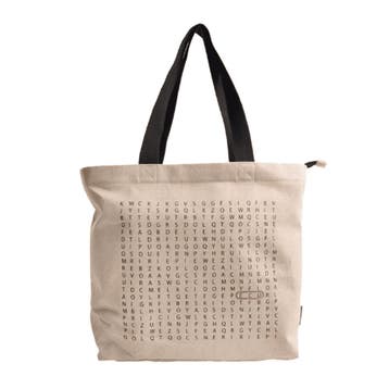 Linnen Shopper Woordzoeker Naturel, Verzenden, Nieuw