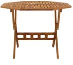 Ronde Opvouwbare Tuintafel – Acaciahout met Parasolgat, Verzenden, Nieuw