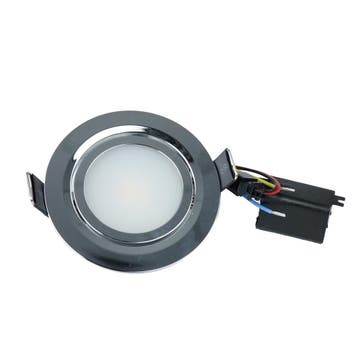 Hollex LED Spot MIKA 12/24V Kantelbaar-Chroom, Ophalen of Verzenden, Nieuw