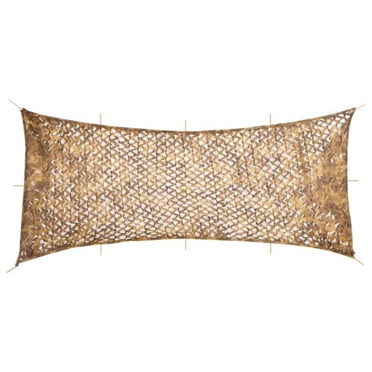 vidaXL Camouflagenet met opbergzak 844x429 cm zandkleurig, Sport en Fitness, Schietsport-accessoires, Nieuw, Verzenden