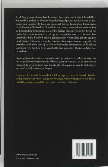 Achter gesloten deuren 9789026321610 Laurence Rees, Verzenden, Gelezen, Laurence Rees