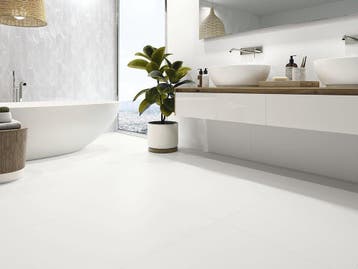 Vloertegel/Wandtegel Kerabo Glans Wit Gerectificeerd 60x120, 60 cm of meer, Nieuw, Ophalen of Verzenden, 10 m² of meer
