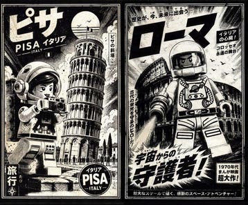 Æ (XX-XXI) - UNDLE – LEGO Space Series: Rome & Pisa | Icons, Nieuw