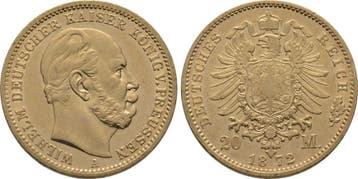 20 Mark 1872 A Pruisen Wilhelm I 1861-1888, Verzenden