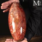 Grote Shiva Lingam - Shiva Lingam in agatiseerd versteend