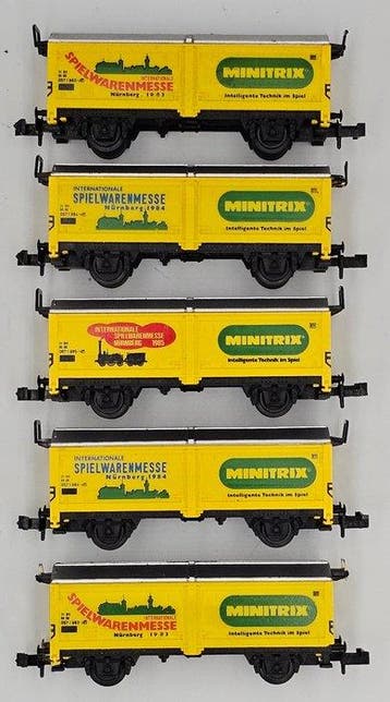 Minitrix N - 3530 - Modeltrein goederenwagon (5) - 5, Hobby en Vrije tijd, Nieuw