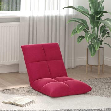 vidaXL Verstelbare vlo stoelen Wijnrood Fluweel, Huis en Inrichting, Stoelen, Verzenden, Nieuw, Rood