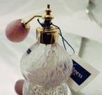 Caithness - Parfumfles - Glas - Vintage roze parfumfles.