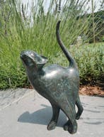 sculptuur, Kat - 31 cm - Brons