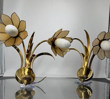 Boulanger - Wandkandelaar - Verguld messing - Art, Nieuw
