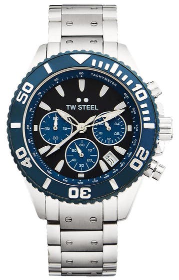 TW Steel VA6 Vanceur Diver horloge 42 mm, Overige merken, Staal, Verzenden, Polshorloge