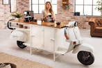 Extravagante barkast SCOOTER 250cm witte retro console, Ophalen of Verzenden, Nieuw