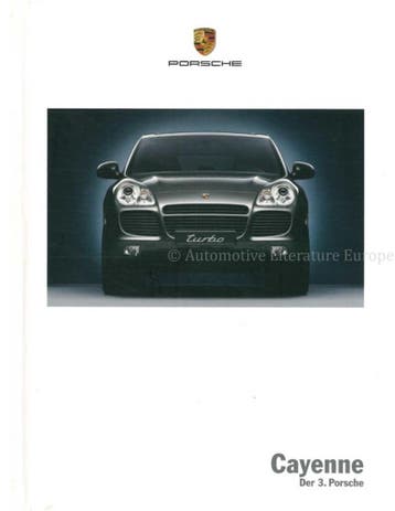 2004 PORSCHE CAYENNE HARDCOVER BROCHURE DUITS, Nieuw, Porsche, Author