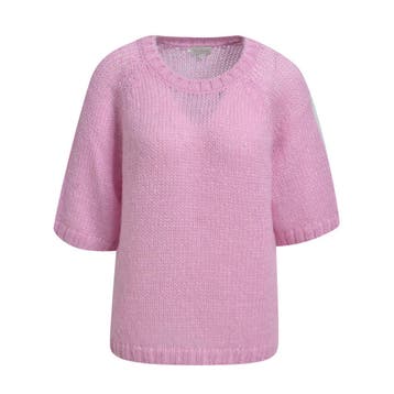 Milano Italy • roze mohair trui • S, Kleding | Dames, Verzenden, Roze, Maat 36 (S), Milano Italy