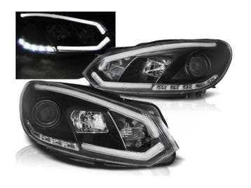 LED tube DRL Black koplampen geschikt voor VW Golf 6, Verzenden, Nieuw, Volkswagen