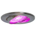 Zigbee smart Inbouwspot Silver 4.7W | Rond | 63 mm, Ophalen of Verzenden, Nieuw, Plafondspot of Wandspot, Led