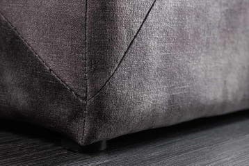 Chesterfield Slaapbank EXTRAVAGANCIA 140cm Grijs Fluweel met, Ophalen of Verzenden, Nieuw