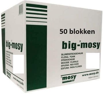 Aanbieding steekschuim big mosy 50 grote blokken / doos50 23, Ophalen of Verzenden, Nieuw