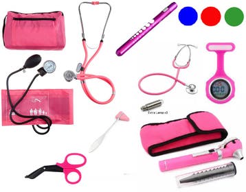 Cadeau-set ; stethoscoop, otoscoop, digitaal horloge, Verzenden, Nieuw
