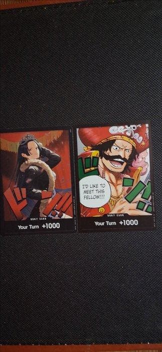 Bandai - 2 Card - One Piece - One Piece TCG – Set di 2 Carte, Nieuw