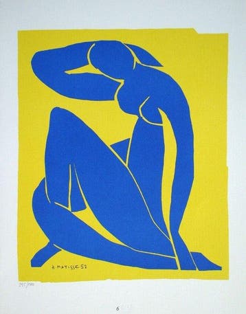 Henri Matisse (1869-1954) - Nu bleu - Lithograph signed &