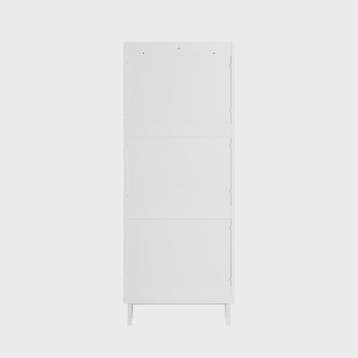 Smalle Schoenenkast met 3 Klepkasten en 6 Legplanken - Wit, Verzenden, Nieuw