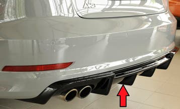Rieger diffuser | A3 (8V): 07.12-08.16 (tot Facelift) - 5-dr, Verzenden, Nieuw, Audi