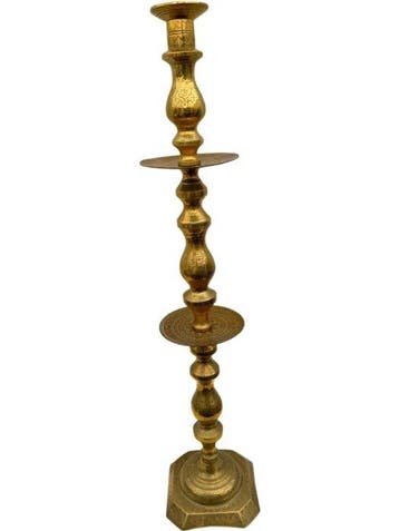 Very large candle stick - 99,5 cm - Koper - Marokko - early, Antiek en Kunst