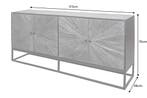 Massief dressoir BARRACUDA 180cm bruin mangohout met, Ophalen of Verzenden, Nieuw