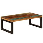 vidaXL Salontafel 100x50x35 cm massief gerecycled hout en, 100 tot 150 cm, Verzenden, Nieuw, 50 tot 100 cm