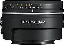 Sony 50 mm F1.8 DT SAM 49 mm filter (geschikt voor Sony, Verzenden, Zo goed als nieuw, Groothoeklens