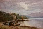 Antonio Pagnotta (1900-?) - Pescatori sul lago di Garda